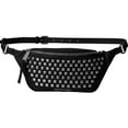 thumbnail image 1 of Rhea Zip Pyramid Stud Belt Bag - Black - 30T6TEZN5L-001, 1 of 3