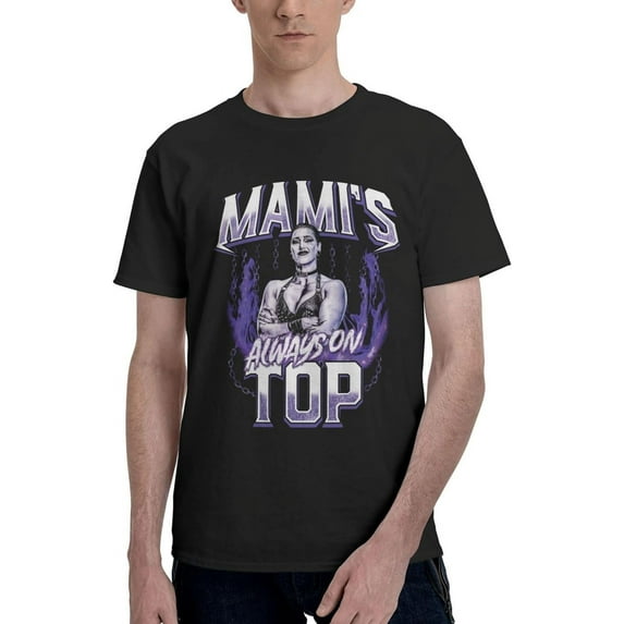 Rhea and Ripley Men Womens Casual Fashion Cotton Crewneck Short Sleeve T-Shirt Black