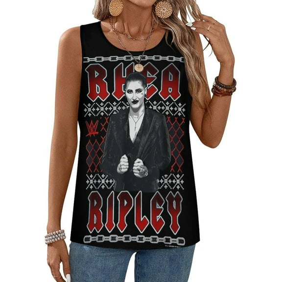 Rhea and Ripley Women's Sleeveless T Shirts Women Tank Tees Soft Crewneck Tees Shirts