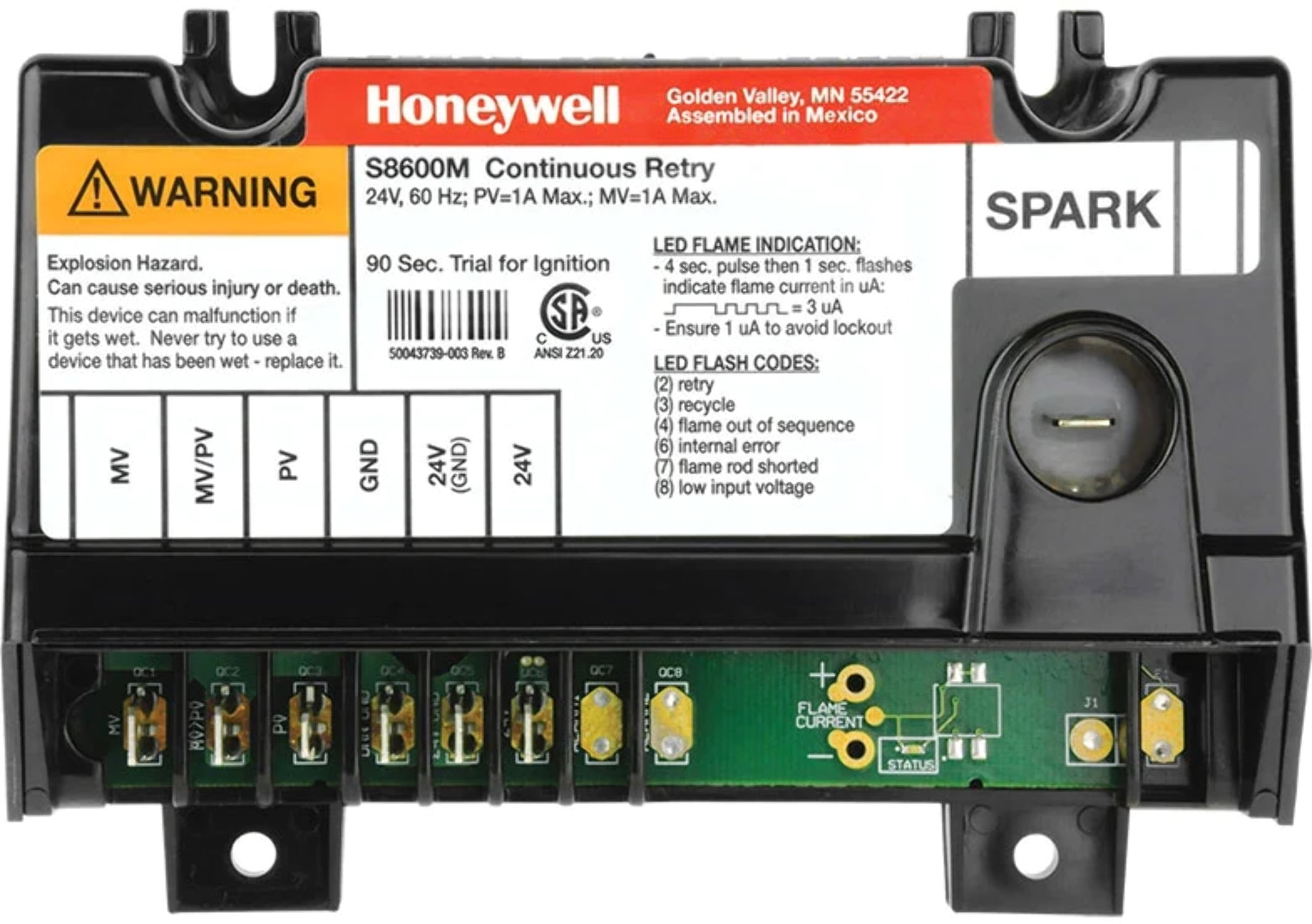 (Price/Each)Rheem Water Heater Parts SP10763C Ignition Control W/Cable
