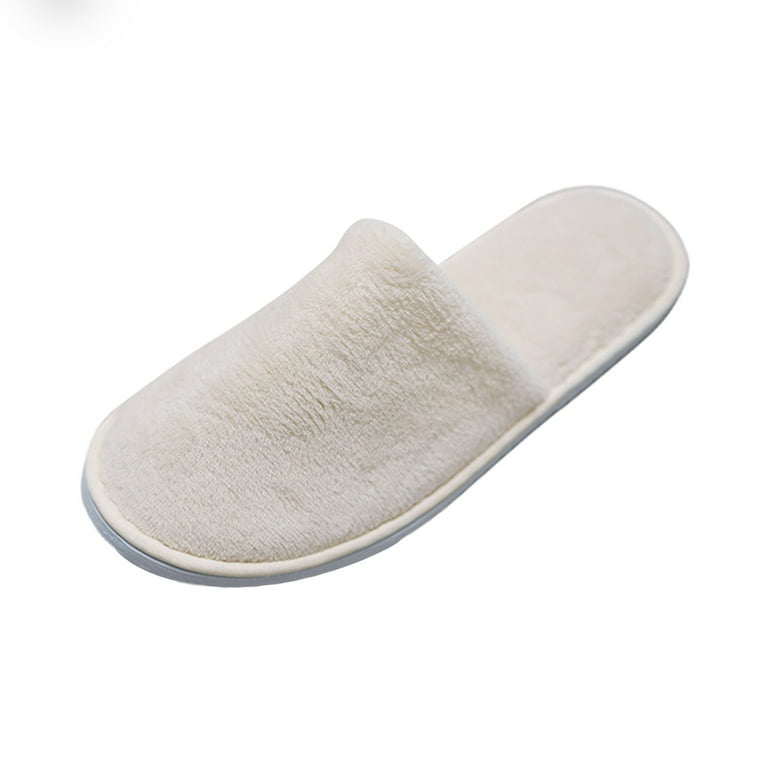 Rheen Washable Spa Slippers for Guests, Non-Slip Reusable Indoor