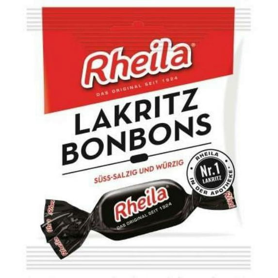 Rheila Lakritz Bonbons, Licorice Hard Candy, 50g
