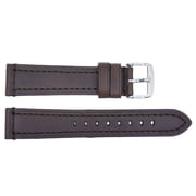 Rhein Fils Switzerland Brown Heavy Stitched Leather 20mm Watch Strap
