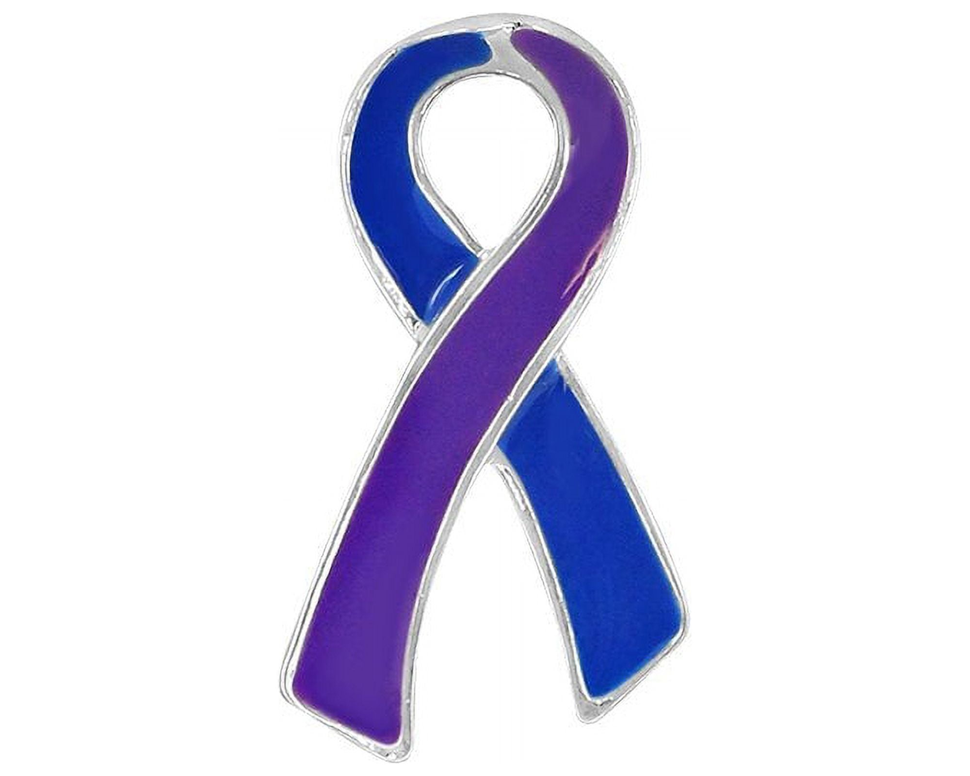 Ovarian Cancer Awareness Ribbon Pins - Pack Of 25 Teal Ribbon Lapel Pins For Fundraising & Support