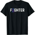 thumbnail image 1 of Rheumatoid Arthritis Awareness Ribbon RA Fighter T-Shirt, 1 of 4