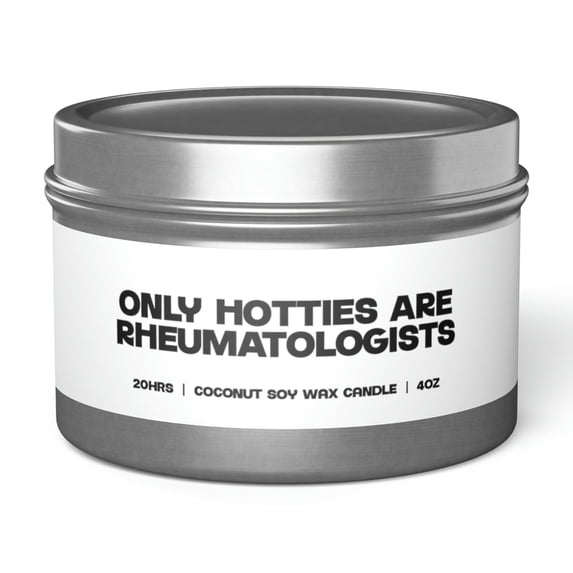 Rheumatologist Rheumatology Graduation Tin Candle Gift Decor Vanilla Coffee