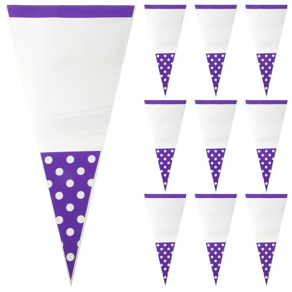 OFFIGAM Red Triangle Candy Bags for Packaging, Plastic Material, Simple and Fashionable Design, 100 Pieces