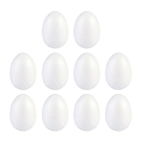 Rhewides 10pcs candy filled eggs egg painting craft egg white egg egg for painting craft egg decorating decoration egg decorating ( 8cm )