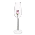 thumbnail image 1 of Rhewides 1Pc Crystal Flute Glass Stylish Wedding Toast Glassware Elegant Party Drinkware, 1 of 10