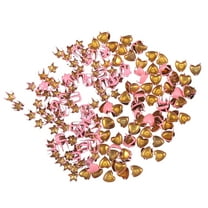 Rhewides 200pcs Metal Star Claw Studs Heart Rivets Studs for Craft Clothing Bags Belts Fabric Sewing Craft Decoration