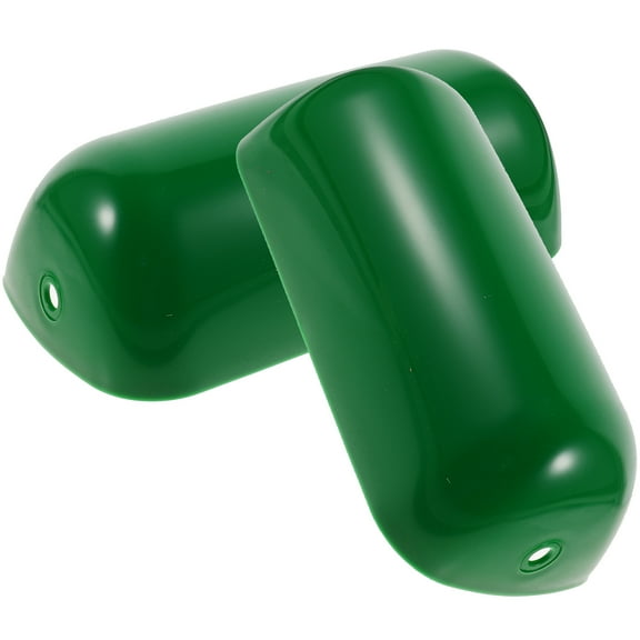 Rhewides 2-Pack Plastic Bankers Lampshade Replacement for Desk Lamp Vintage Style Light Cover