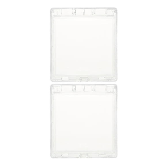 OFFIGAM 2pcs Outdoor Doorbell Shield Covers for Attendance Machines, Plastic, Simple Design