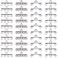 thumbnail image 1 of Rhewides 40 Pieces Slide Clasp Lock Connectors for Multi-Strand Necklaces, Bracelets, Jewelry Making and Craft Supplies, 1 of 10
