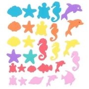Worgeous 40Pcs Lovely Ocean Animal Foams Wall Stickers for Bathroom Decals Random Color