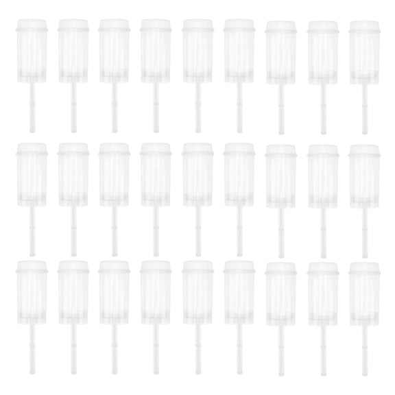 OFFIGAM 40pcs Individual Cupcake Containers with Push-Up Mechanism for Home Bakers and Party Use, Clear Plastic Cupcake Holders