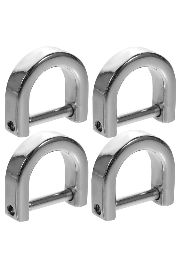 D Ring Clasp for Purse Simple Design Zinc Alloy 4PCS