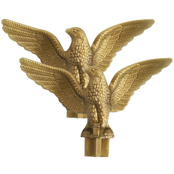 OFFIGAM Eagle Topper for Flag Poles Flagpole Eagle Topper Golden Plastic 4Pcs Outdoor Spaces