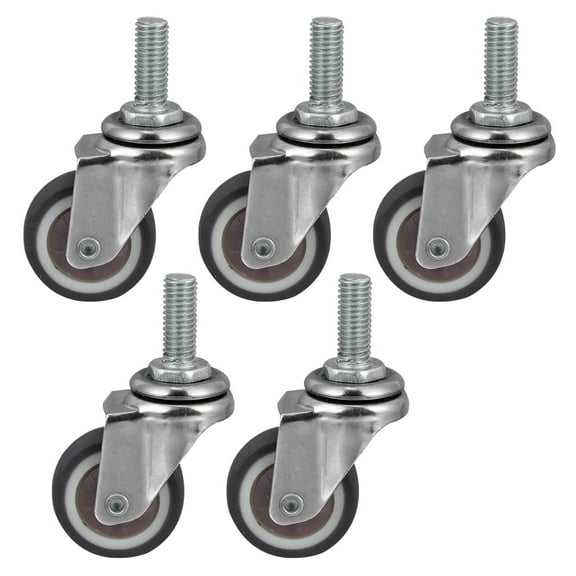 OFFIGAM Heavy Duty Casters 5-Pack Smooth Rolling Replacement Wheels for Furniture and Equipment