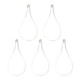 thumbnail image 1 of OFFIGAM Set of 5 Clear Teardrop Fillable Plastic Ornaments for Crafting, Party Decorations, and Storage Organizers, 1 of 10