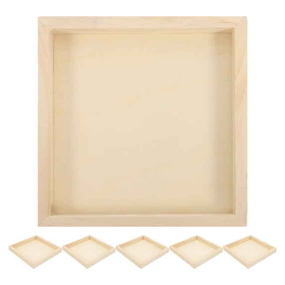 OFFIGAM 6-Piece Khaki Hexahedral Puzzle for Painting and Storage Organizer, and Multi-Use