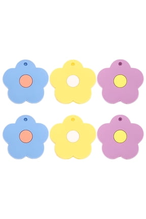 Key Cover Silicone Assorted Color Dirt Protection 6Pcs 1.57X1.57X0.20In