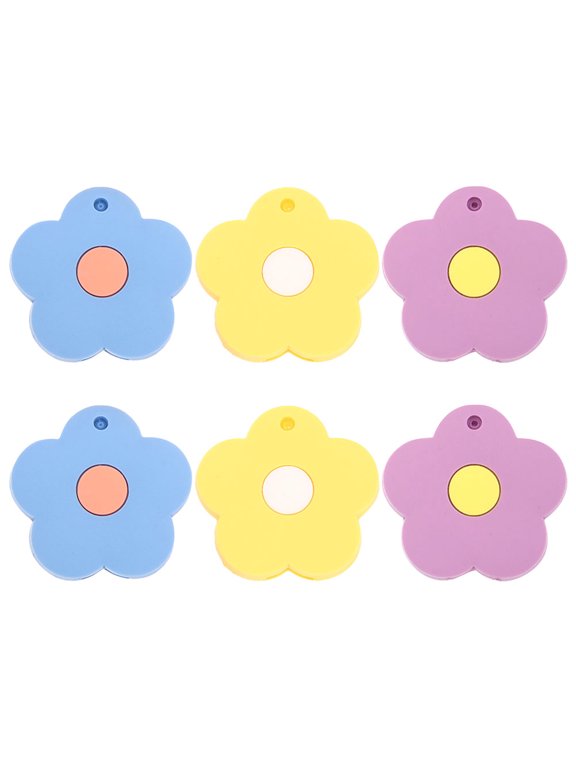 Key Cover Silicone Assorted Color Dirt Protection 6Pcs 1.57X1.57X0.20In