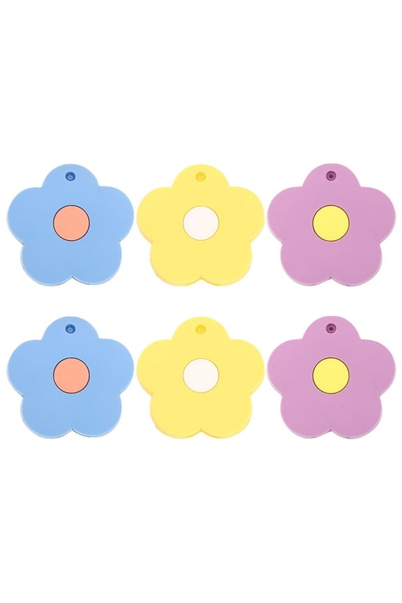 Key Cover Silicone Assorted Color Dirt Protection 6Pcs 1.57X1.57X0.20In