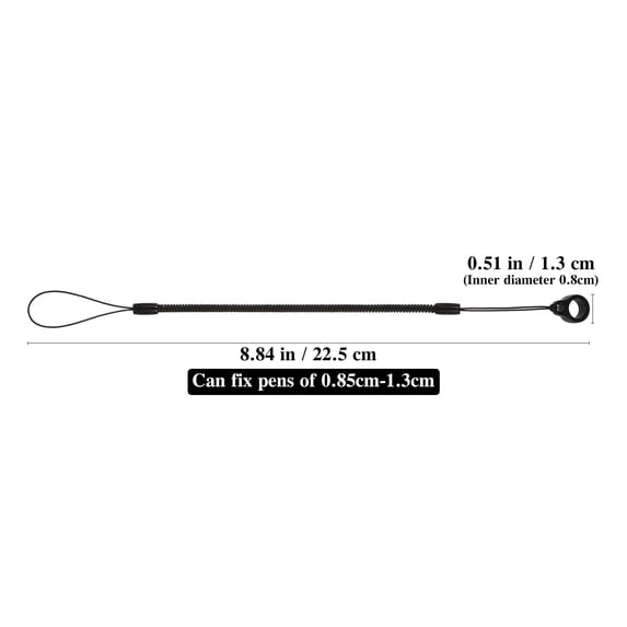 Rhewides Retractable Stylus Pen with Lanyard and Spring Cord Design for Convenient Use and Easy Carrying