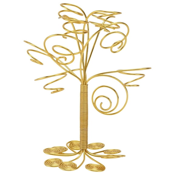 OFFIGAM Aluminum Air Plant Holder with Golden Finish, Rust-Resistant Stylish Display Stand for Home and Office, 1 Piece