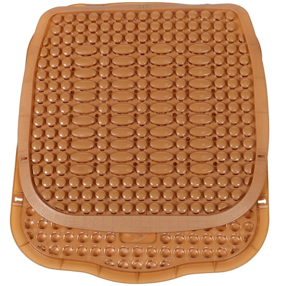 OFFIGAM Cool Brown Rectangular Car Seat Cushion Water Resistant Breathable Auto Seat Pad