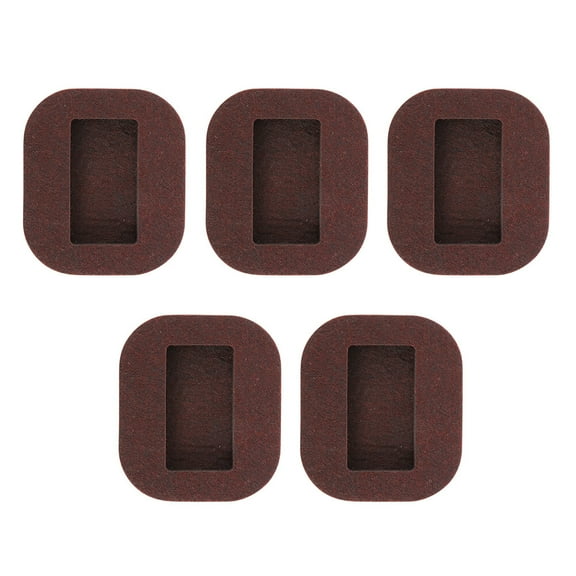 Rhewides 5-Pack Furniture Wheel Stoppers with Felt Pads, Chair Caster Cups for Wood Floors and Carpet