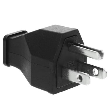 Black Plastic Electric Plug Replacement with 15A 125V High Current Output for Household Appliances