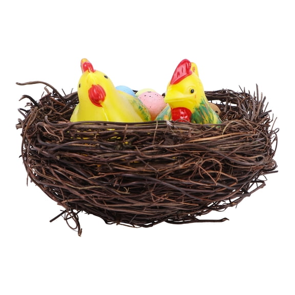 Worgeous Easter Nest Decorative Bird Nests for Photo Props and Home Decor Assorted Color 13cm