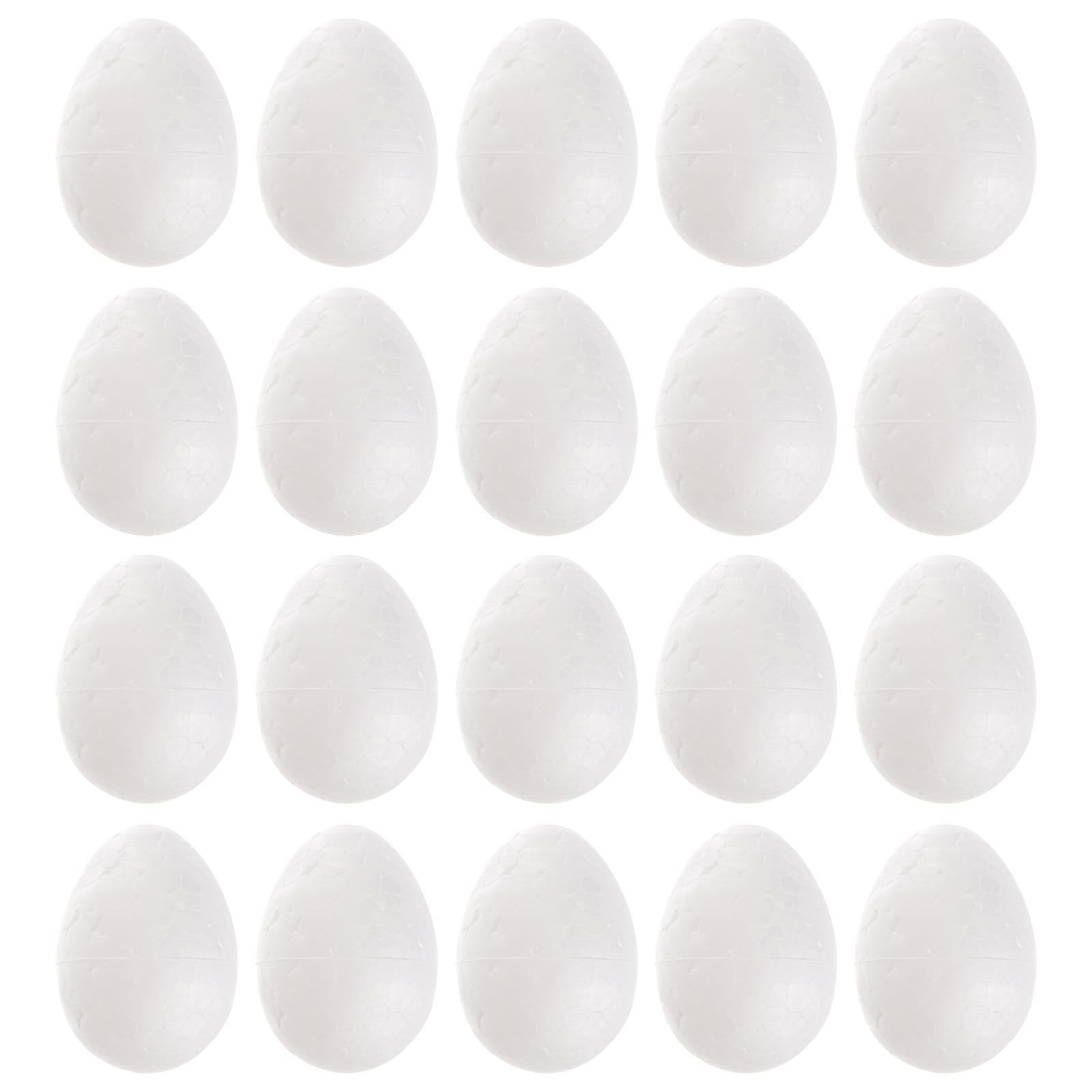 Rhewides Eggs 50Pcs- 3. 5cm Eggs DIY Egg Crafts Eggs- White
