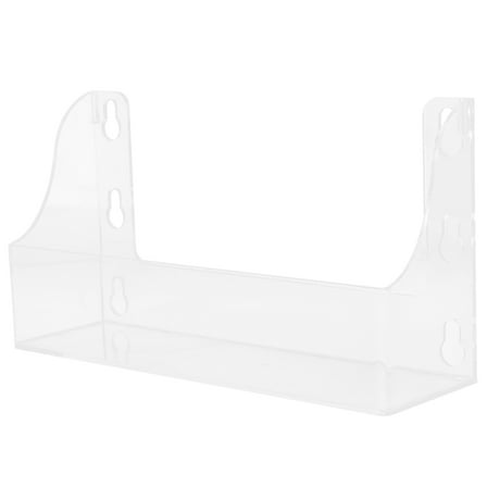 OFFIGAM Beverage Storage Rack Clear Suction Shelf Ledge U Shape Floating Shelves for Fridge