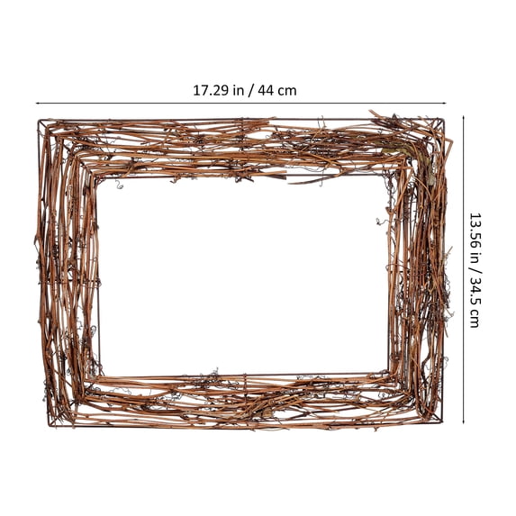 Rhewides Grapevine Vine Branch Wreath, Rattan Door Wreath for Front Door, Wall Hanging, Wedding and Home Decoration