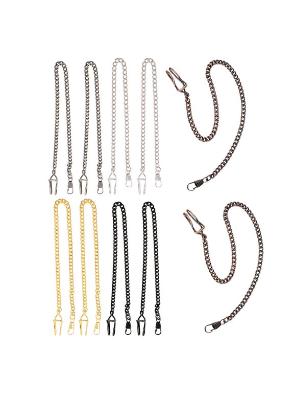 Vintage Watch Chain Pendant Classic Design Alloy Assorted Colors 10Pcs
