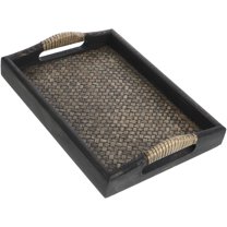 OFFIGAM Vintage Wooden Tea Tray Coffee Serving Tray for Home Kitchen Dining and Office Use - 1 Piece