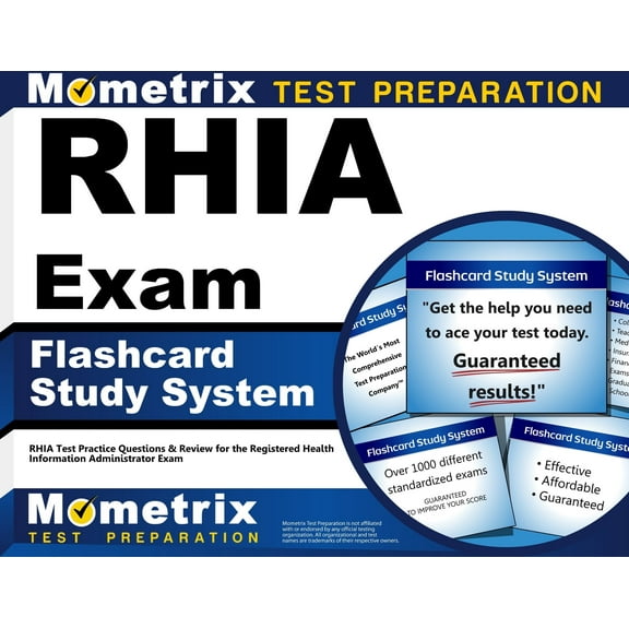 Rhia Exam Flashcard Study System : Rhia Test Practice Questions and Review for the Registered Health Information Administrator Exam