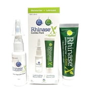 Rhinase X Soothing Saline Nasal Spray & Nasal Gel Combo Pack – Moisturizing Nose Care, 30 mL Spray + 30 mL Gel