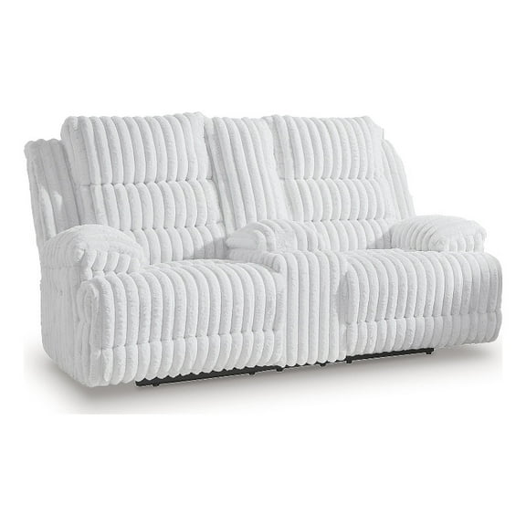 Signature Design by Ashley Higgesbee Power Reclining Loveseat with Console