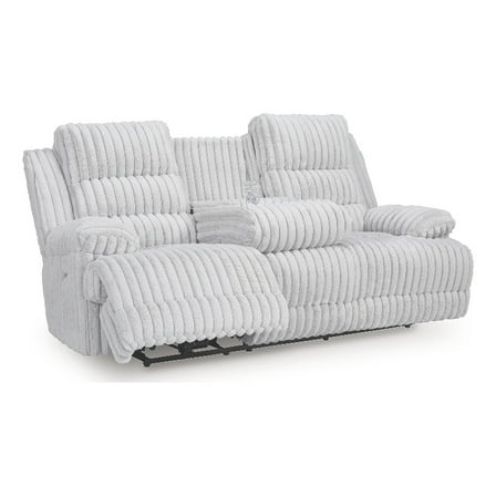 Signature Design by Ashley Higgesbee White Power Reclining Sofa