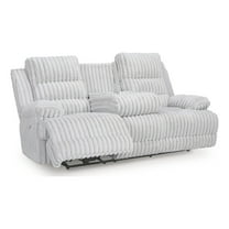 Signature Design by Ashley Higgesbee White Power Reclining Sofa