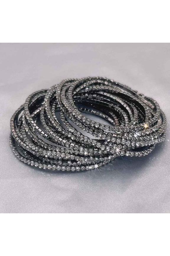 Rhinestone 1 pc Brass Rhinestone Tennis Bracelets Stretch Bracelets for Women Square