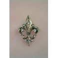 thumbnail image 1 of Just Love Jewels Antique Silver, Gold Tone Fleur de Lis Rhinestone Pendant with Crystals, 1 of 9