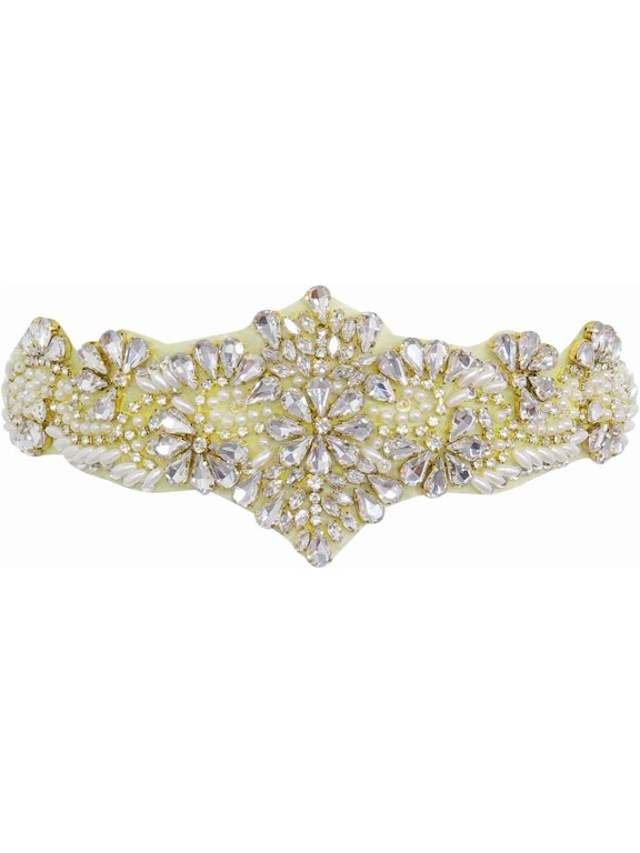 Rhinestone Applique Wedding Bridal Sash Belt For Party Dress  Beaded Women's sash for Bridesmaid Gowns(2025)