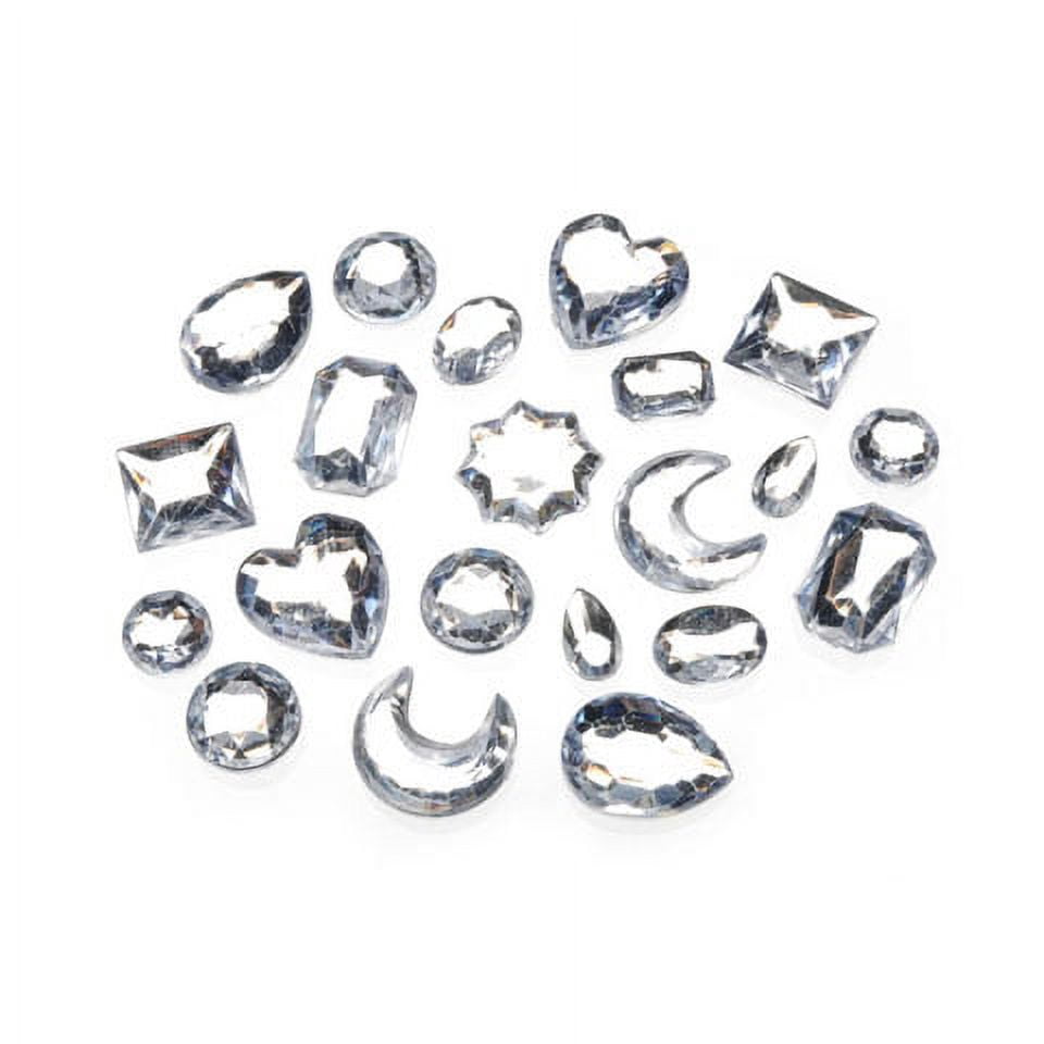 Rhinestone Assorted Shapes Clear 1Lb - Walmart.com