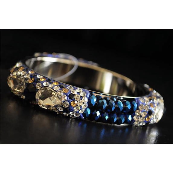 Rhinestone Bangle, Royal
