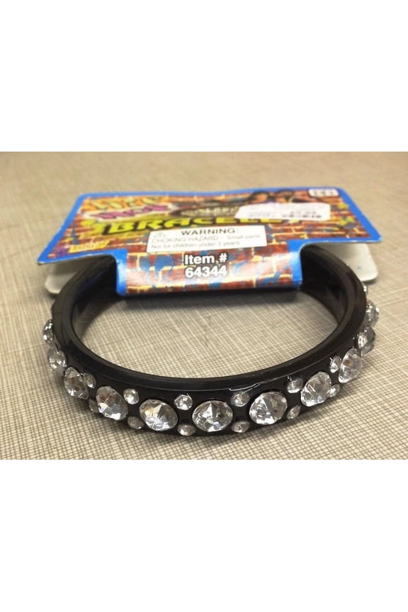 Rhinestone Bangle Bracelet 80'S Hip Hop Fancy Dress Halloween Costume Accessory