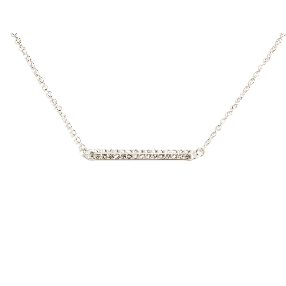 Rhinestone Bar Necklace